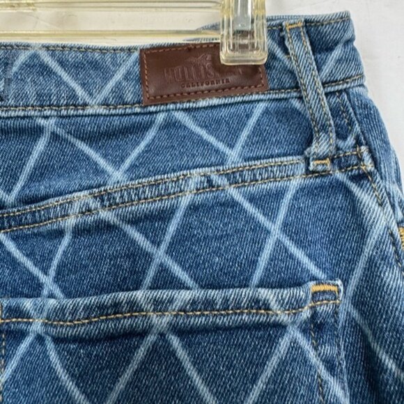 Hollister Ultra High Rise Dad Jean Wide Straight Leg Check Zip Pocket Stretch 29 - Picture 9 of 16